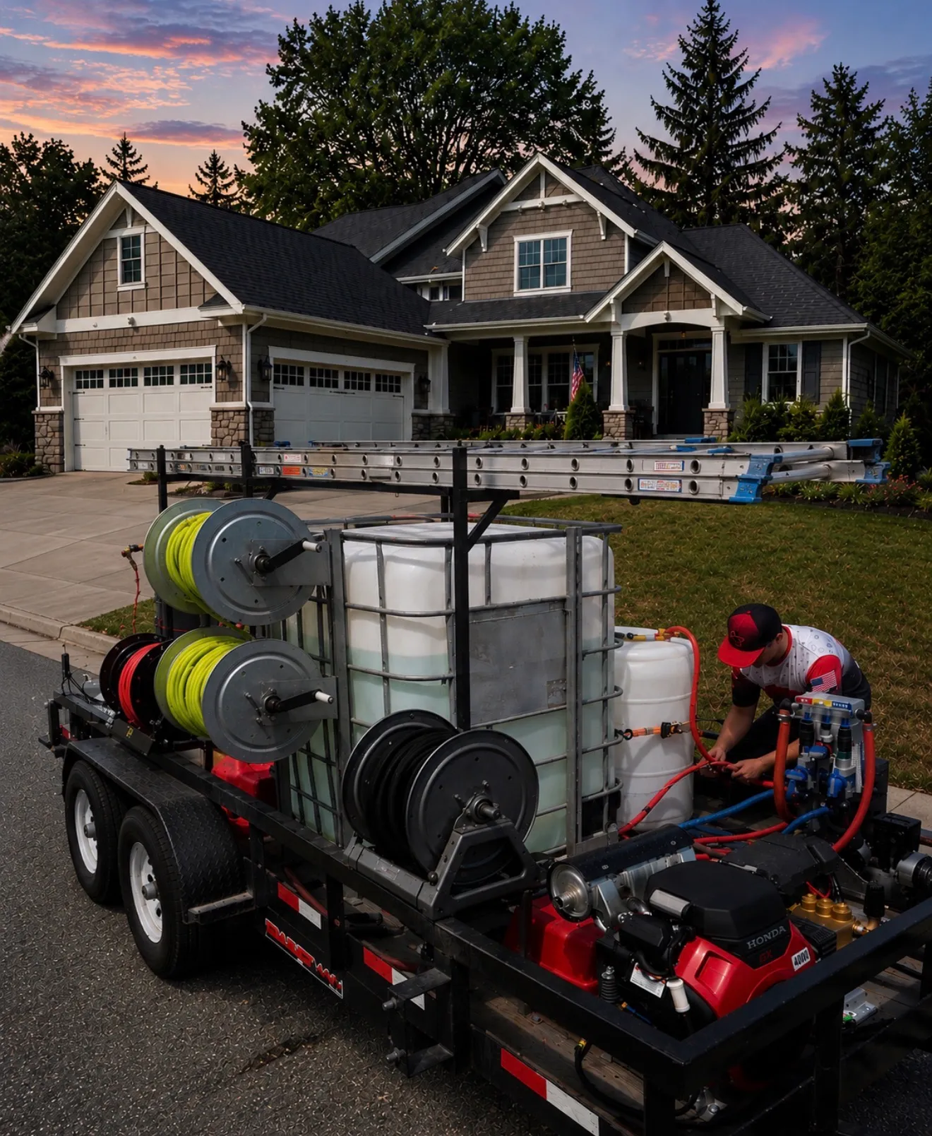 Badger Mobile Wash equipment trailer