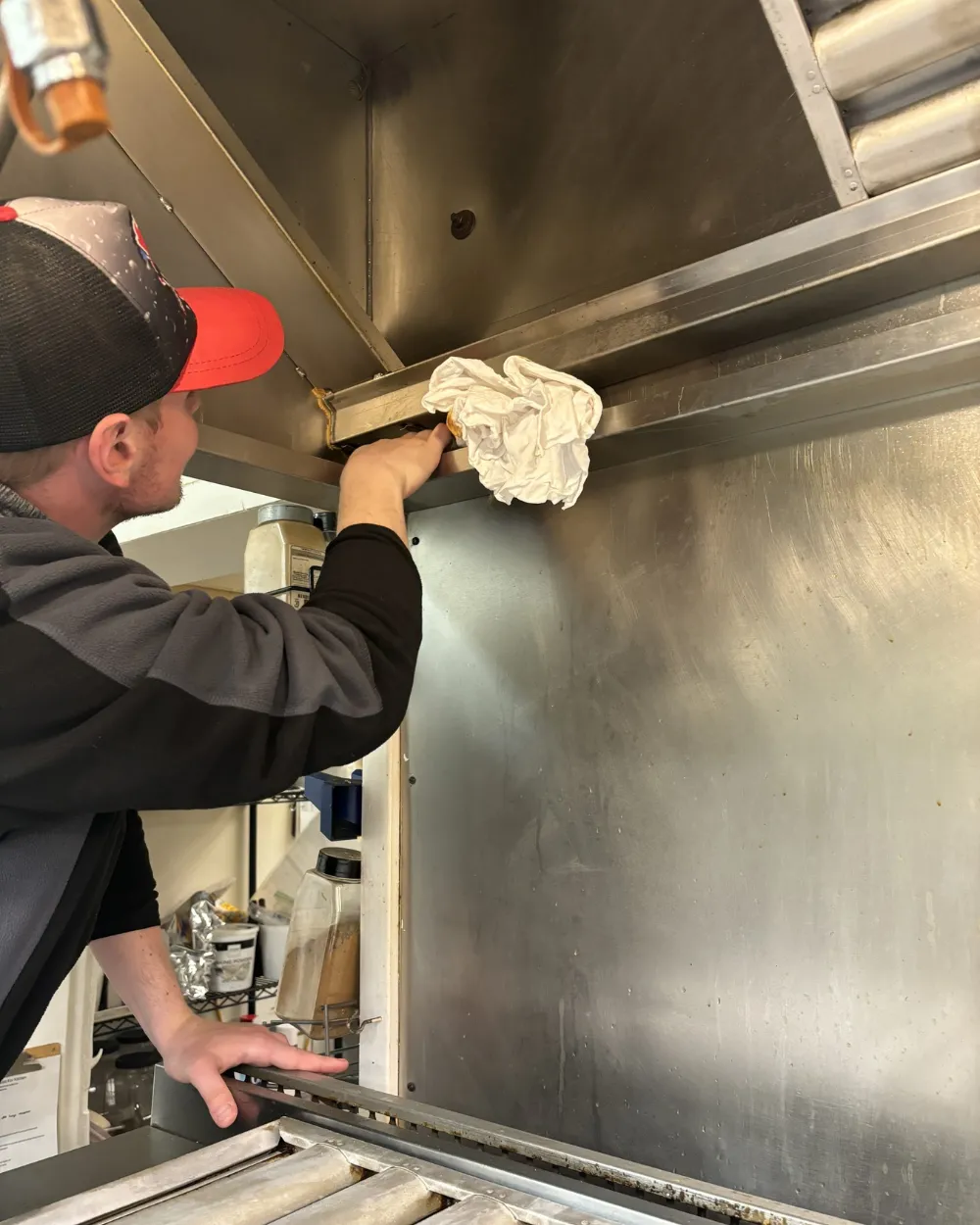Kitchen Hood & Exhaust Cleaning project by Badger Mobile Wash