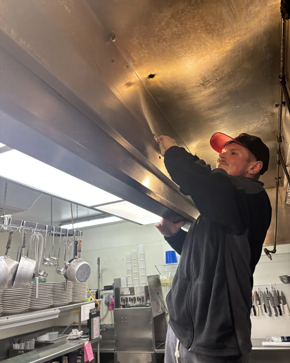 Kitchen Hood & Exhaust Cleaning project by Badger Mobile Wash