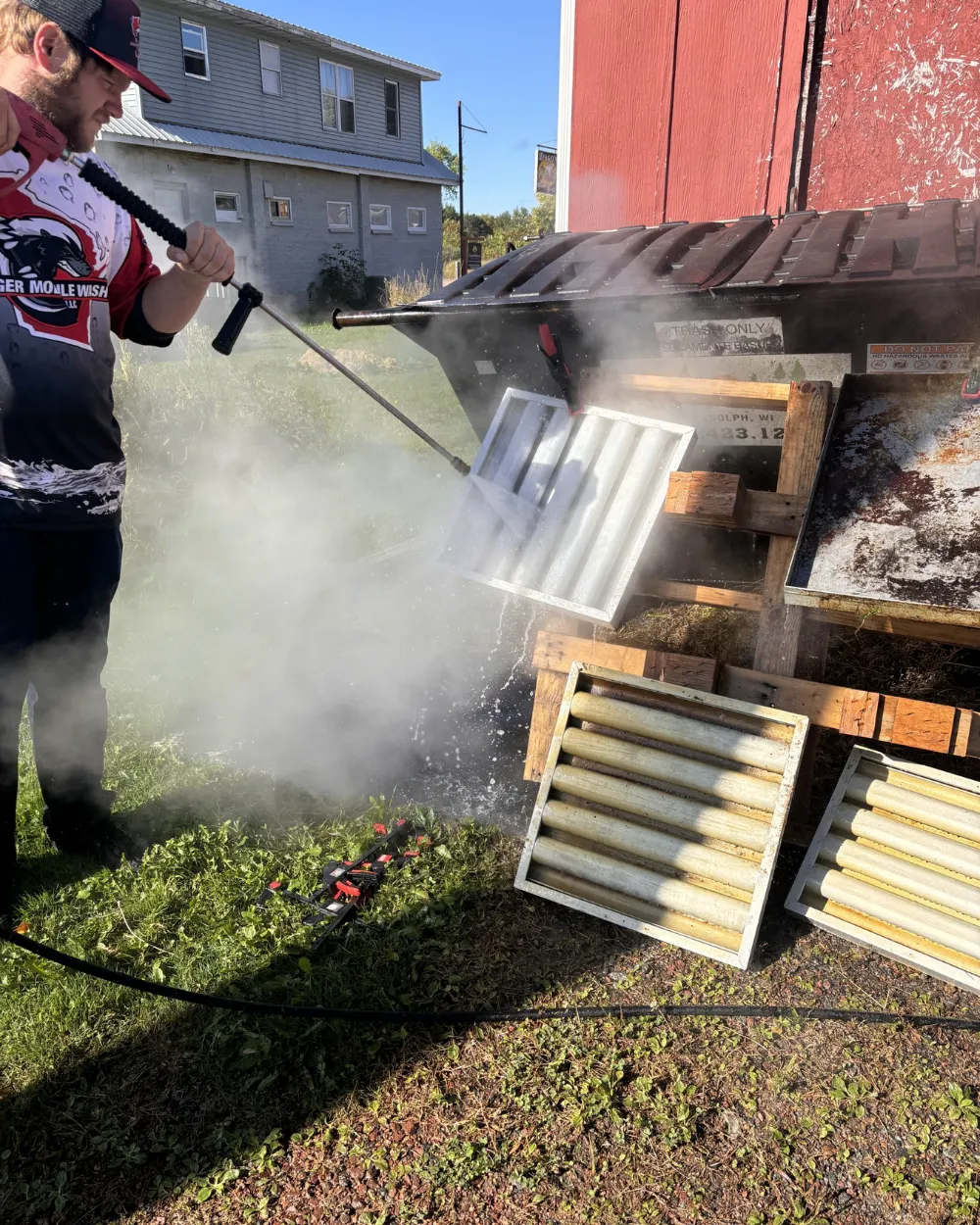Kitchen Hood & Exhaust Cleaning project by Badger Mobile Wash