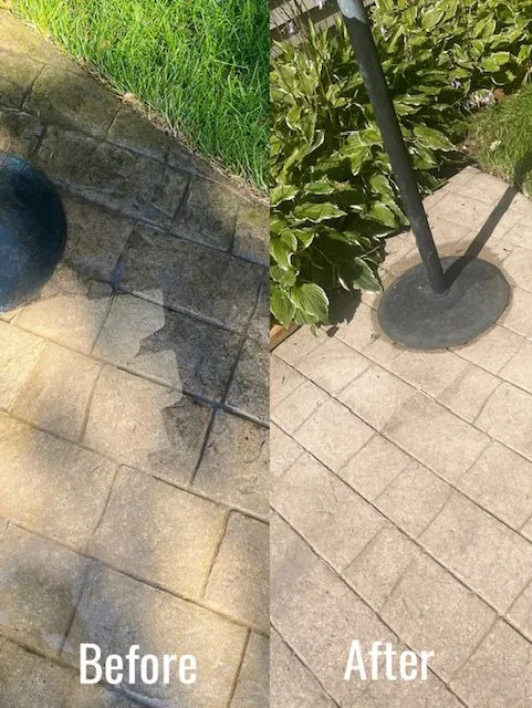 Patio Cleaning by Badger Mobile Wash Wisconsin