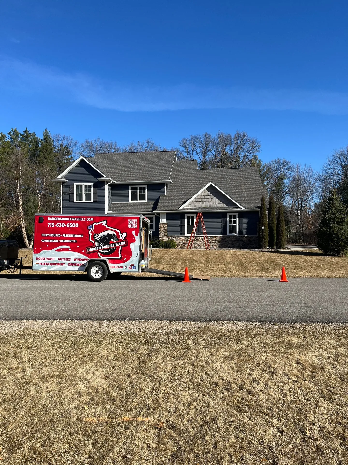 Badger Mobile Wash pressure washing and cleaning project in Wisconsin