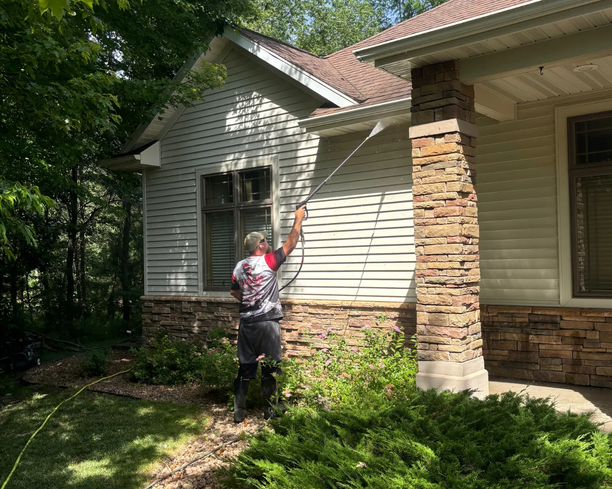 Residential Pressure Washing by Badger Mobile Wash Wisconsin