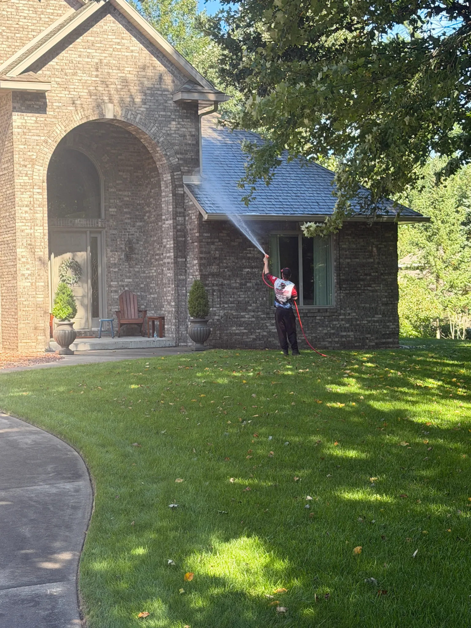 Residential pressure washing by Badger Mobile Wash