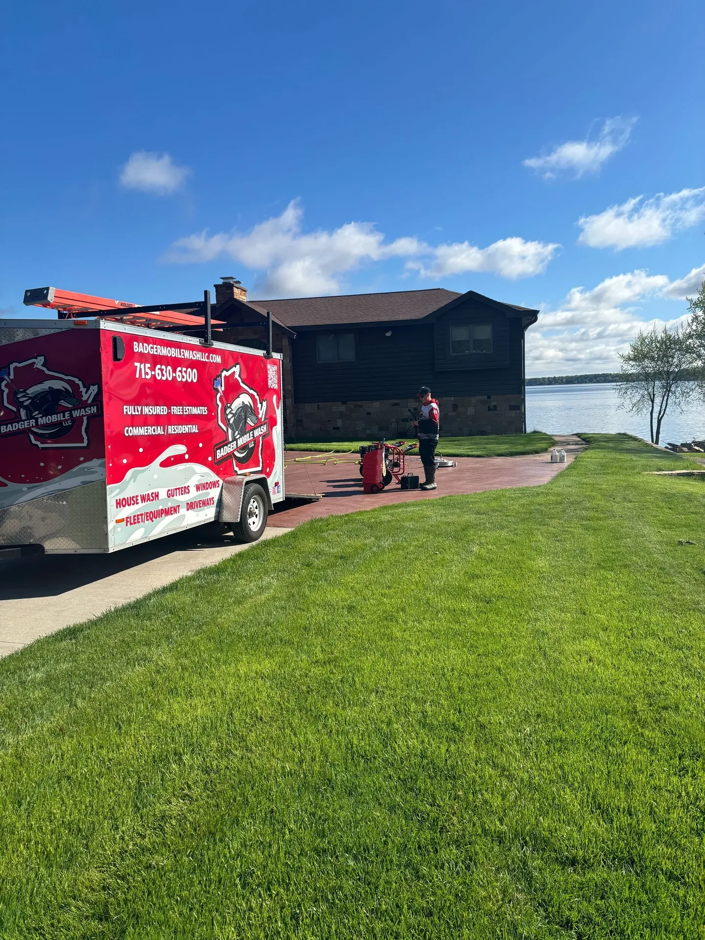 Badger Mobile Wash pressure washing and cleaning project in Wisconsin