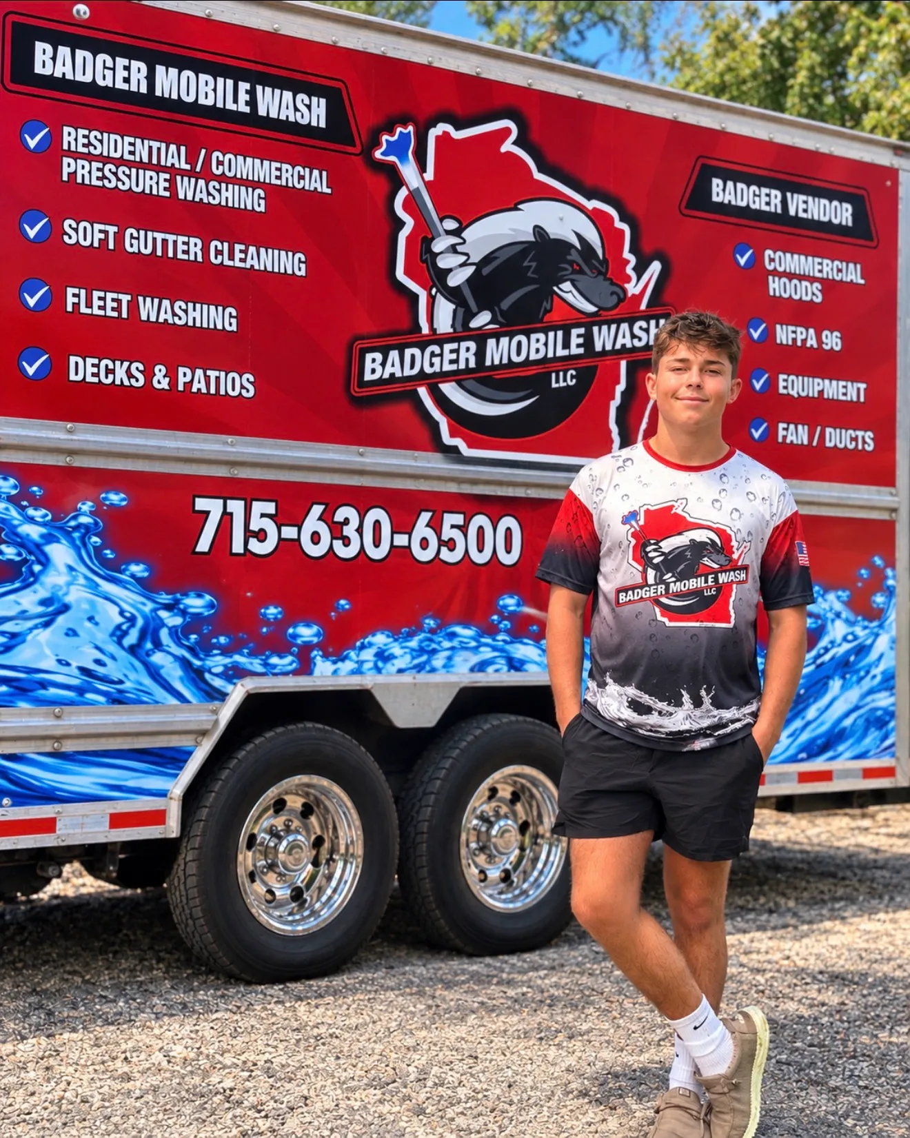 Cooper - Badger Mobile Wash team member