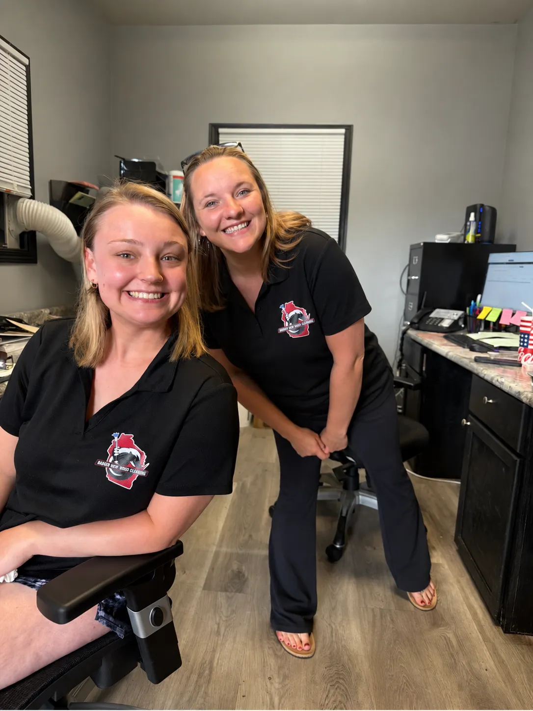 Sidney and Dani - Badger Mobile Wash team members