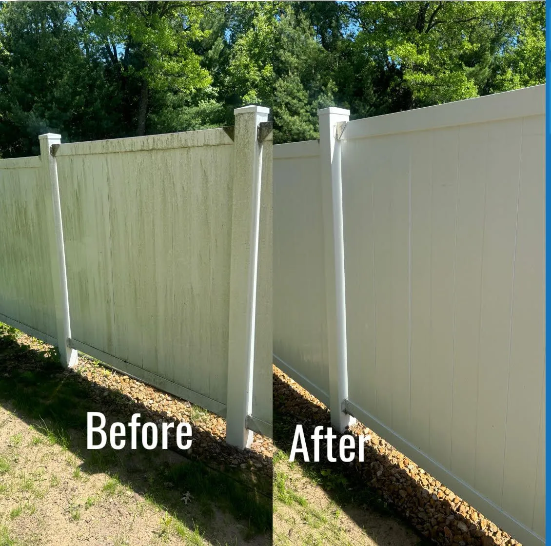 Vinyl Fence Before&After
