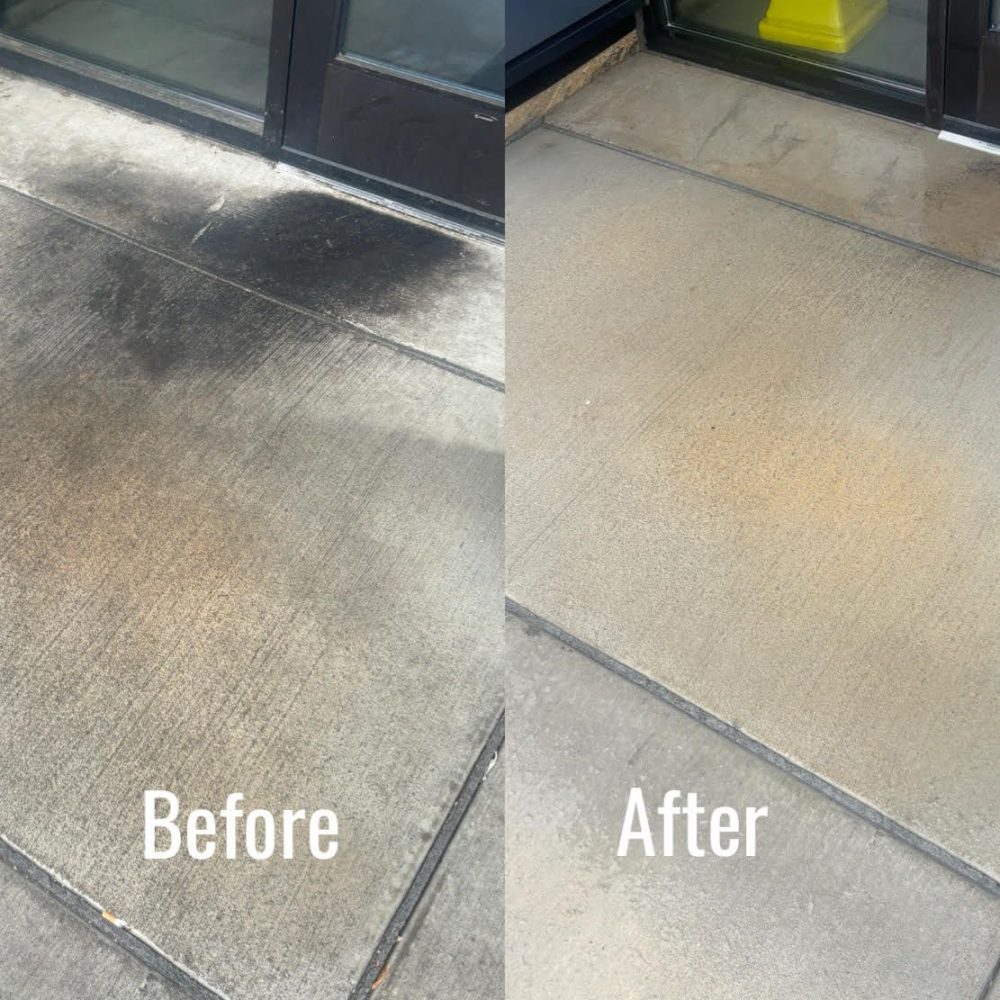 Front Door Concrete Before&After