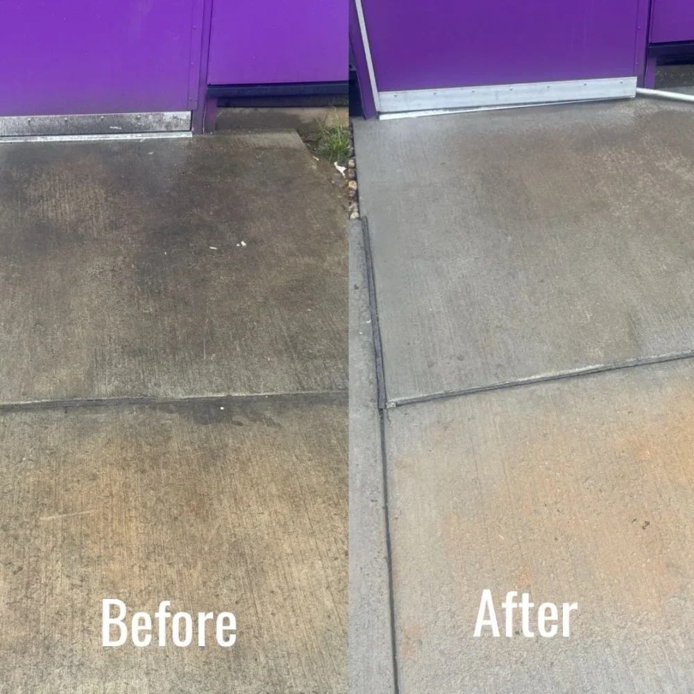 Outside Concrete Before&After